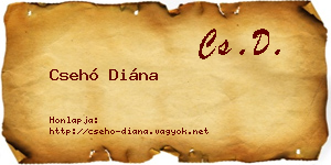 Csehó Diána névjegykártya