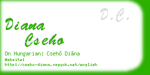 diana cseho business card